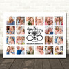 Photo Collage Memorial Gift For Anyone 20-Photo Infinity Rose Print Or Canvas