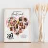 Photo Collage 30th Birthday Gift For Girlfriend 16-Photo Pink Print Or Canvas