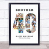 Photo Collage 40th Birthday 19-Photo Birthday Gift For Him 40 Print Or Canvas