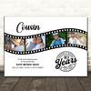 Photo Collage 40th Birthday Gift For Cousin Photo Camera Film Print Or Canvas