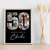Photo Collage Print Canvas 50th Birthday 17-Photo Birthday Gift For Him 50 Black Photo Collage Print Canvas 50th Birthday 17-Photo Birthday Gift For Him 50 Black
