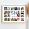 Photo Collage Print Or Canvas 50th Birthday Custom Gift For Grandfather 20-Photo