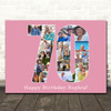 Photo Collage Print Or Canvas 70th Birthday Gift For Her 16-Photo Number 70 Pink Photo Collage Print Or Canvas 70th Birthday Gift For Her 16-Photo Number 70 Pink