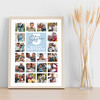 Photo Collage Print Or Canvas Kids Birthday Gift For Boys Any Age 20-Photo Blue