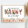 Photo Collage Gift For Nanny Mother's Day 3-Photo Nanna You Are The Best Print