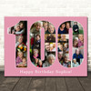 Photo Collage Print 100th Birthday Gift For Her Gift For Her 23-Photo 100 Pink