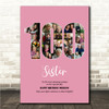 Photo Collage 100th Birthday Gift For Her Gift For Her 23-Photo 100 Pink Print