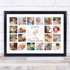 Photo Collage Kids Memorial Gift For Anyone 20-Photo Neutral Baby Wings Print