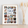 Photo Collage Print Or Canvas 30th Birthday Custom Gift For Grandson 20-Photo