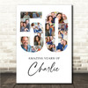 Photo Collage Print Or Canvas 50th Birthday 17-Photo Birthday Gift For Him 50
