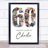Photo Collage Print Or Canvas 60th Birthday 18-Photo Birthday Gift For Him 60 Photo Collage Print Or Canvas 60th Birthday 18-Photo Birthday Gift For Him 60