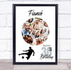 Photo Collage Print Or Canvas 30th Birthday Gift For Fiancé 14-Photo Football