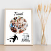 Photo Collage Print Or Canvas 30th Birthday Gift For Fiancé 14-Photo Football