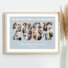 Photo Collage Blue Birthday Gift For Brother-In-Law 33-Photo Year 2005 Print