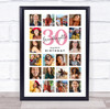 Photo Collage Print Or Canvas 30th Birthday Gift For Granddaughter 20-Photo Photo Collage Print Or Canvas 30th Birthday Gift For Granddaughter 20-Photo