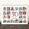 Photo Collage Print Or Canvas 50th Birthday Gift For Mother-In-Law 20-Photo