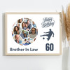 Photo Collage 60th Birthday Gift For Brother-In-Law 14-Photo Football Print Photo Collage 60th Birthday Gift For Brother-In-Law 14-Photo Football Print