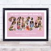 Photo Collage Pink Birthday Gift For Cousin Female 35-Photo Year 2004 Print Photo Collage Pink Birthday Gift For Cousin Female 35-Photo Year 2004 Print