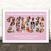 Photo Collage Pink Birthday Gift For Granddaughter 34-Photo Year 2006 Print Photo Collage Pink Birthday Gift For Granddaughter 34-Photo Year 2006 Print