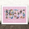 Photo Collage Pink Birthday Gift For Sister-In-Law 23-Photo Year 1955 Print Photo Collage Pink Birthday Gift For Sister-In-Law 23-Photo Year 1955 Print