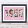 Photo Collage Pink Birthday Gift For Sister-In-Law 24-Photo Year 1965 Print Photo Collage Pink Birthday Gift For Sister-In-Law 24-Photo Year 1965 Print