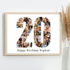 Photo Collage Print Or Canvas 20th Birthday Gift For Her 20-Photo Number 20 Photo Collage Print Or Canvas 20th Birthday Gift For Her 20-Photo Number 20