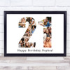 Photo Collage Print Or Canvas 21st Birthday Gift For Her 13-Photo Number 21