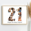 Photo Collage Print Or Canvas 21st Birthday Gift For Her 13-Photo Number 21