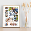 Photo Collage Print Or Canvas 30th Birthday Custom Gift For Cousin 10-Photo