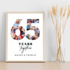 Photo Collage 65th Wedding Anniversary Gift 9-Photo 65 Years Together Print
