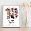 Photo Collage 10th Wedding Anniversary Gift 8-Photo 10 Years Together Print