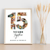Photo Collage 15th Wedding Anniversary Gift 9-Photo 15 Years Together Print