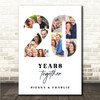 Photo Collage 20th Wedding Anniversary Gift 7-Photo 20 Years Together Print
