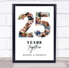 Photo Collage 25th Wedding Anniversary Gift 9-Photo 25 Years Together Print