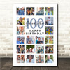 Photo Collage Print Or Canvas 100th Birthday Gift For Grandfather 20-Photo