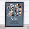 Photo Collage Print Or Canvas 20th Birthday 20-Photo Birthday Gift For Him