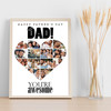 Photo Collage Father's Day Gift For Dad 14-Photo Dad You're Awesome Print Canvas Photo Collage Father's Day Gift For Dad 14-Photo Dad You're Awesome Print Canvas