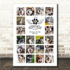 Photo Collage Pet Memorial Gift For Anyone 20-Photo Paw Print Wings Print Canvas