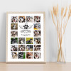 Photo Collage Pet Memorial Gift For Anyone 20-Photo Paw Print Wings Print Canvas