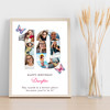 Photo Collage 10-Photo 10th Birthday Gift For Kids Girls Butterfly Print Canvas