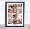Photo Collage Hen Do Gift For Bride 12-Photo Sister Before Misters Print Canvas