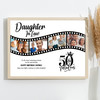 Photo Collage 50th Birthday Gift For Daughter-In-Law 4-Photo Film Print Canvas Photo Collage 50th Birthday Gift For Daughter-In-Law 4-Photo Film Print Canvas