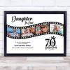 Photo Collage 70th Birthday Gift For Daughter-In-Law 4-Photo Film Print Canvas