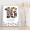 Photo Collage 11-Photo 16th Birthday Football Gift For Teens Boys Print Canvas Photo Collage 11-Photo 16th Birthday Football Gift For Teens Boys Print Canvas