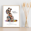 Photo Collage Ivory Wedding 14th Anniversary Gift 14-Photo Couple Print Canvas