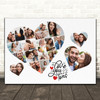 Photo Collage Valentine's Day Gift 20-Photo Hearts Love You Tons Print Or Canvas Photo Collage Valentine's Day Gift 20-Photo Hearts Love You Tons Print Or Canvas