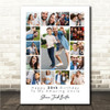 Photo Collage 30th Birthday Custom Gift For Uncle 15-Photo White Print Or Canvas