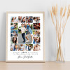 Photo Collage 30th Birthday Custom Gift For Uncle 15-Photo White Print Or Canvas