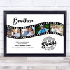 Photo Collage 40th Birthday Gift For Brother 4-Photo Camera Film Print Or Canvas Photo Collage 40th Birthday Gift For Brother 4-Photo Camera Film Print Or Canvas