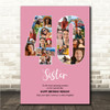 Photo Collage 40th Birthday Gift For Her 19-Photo Number 40 Pink Print Or Canvas